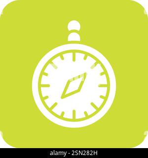 Compass Vector Icon Design Illustration Stock Vector