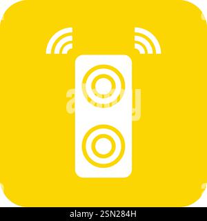 Speaker Vector Icon Design Illustration Stock Vector