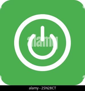 Power Button Vector Icon Design Illustration Stock Vector