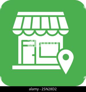 Store location Vector Icon Design Illustration Stock Vector