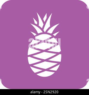 Pineapple Vector Icon Design Illustration Stock Vector