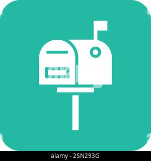 Mailbox Vector Icon Design Illustration Stock Vector