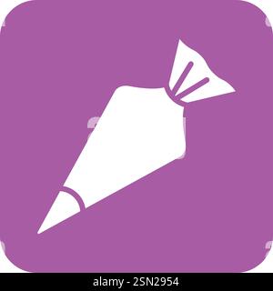 Pastry bag Vector Icon Design Illustration Stock Vector
