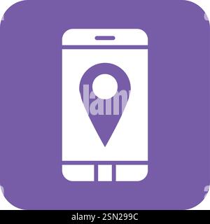 Gps mobile Vector Icon Design Illustration Stock Vector