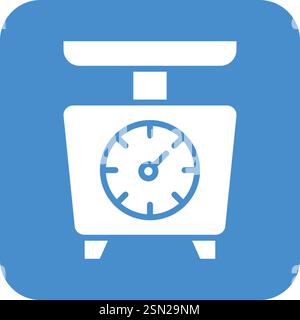 Weight scale Vector Icon Design Illustration Stock Vector