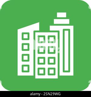 Office building Vector Icon Design Illustration Stock Vector