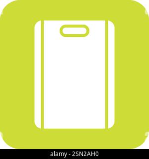 Cutting Board Vector Icon Design Illustration Stock Vector