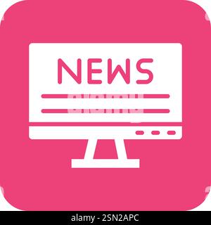 News Vector Icon Design Illustration Stock Vector