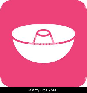 Cake mold Vector Icon Design Illustration Stock Vector