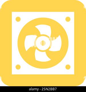 Fan Vector Icon Design Illustration Stock Vector