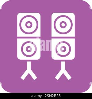 Speaker Vector Icon Design Illustration Stock Vector