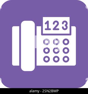 Telephone Vector Icon Design Illustration Stock Vector