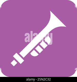 Trumpet Vector Icon Design Illustration Stock Vector