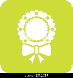 Wreath Vector Icon Design Illustration Stock Vector