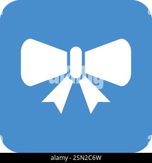 Bow Vector Icon Design Illustration Stock Vector