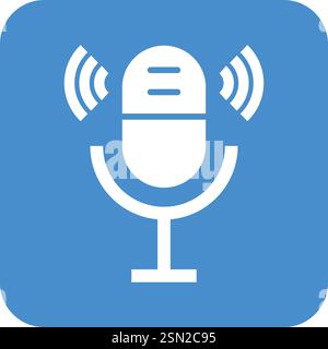 Microphone Vector Icon Design Illustration Stock Vector