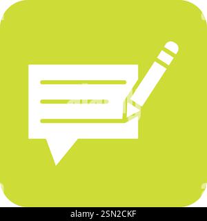 Commentary Vector Icon Design Illustration Stock Vector