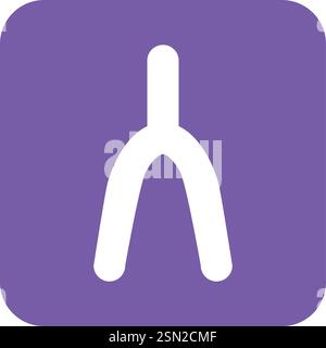 Wishbone Vector Icon Design Illustration Stock Vector