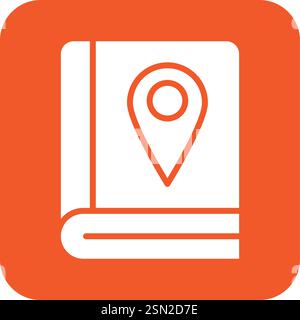 Book map Vector Icon Design Illustration Stock Vector