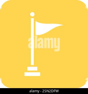 Flag Vector Icon Design Illustration Stock Vector
