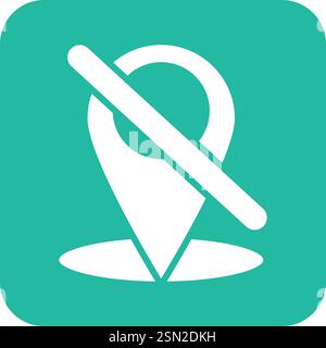 Location off Vector Icon Design Illustration Stock Vector