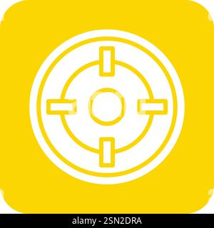 Target Vector Icon Design Illustration Stock Vector