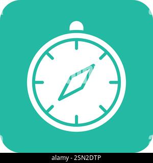 Compass Vector Icon Design Illustration Stock Vector