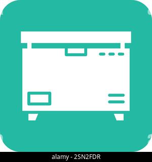 Freezer Vector Icon Design Illustration Stock Vector