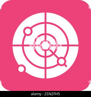 Radar Vector Icon Design Illustration Stock Vector