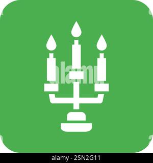 Candle Vector Icon Design Illustration Stock Vector
