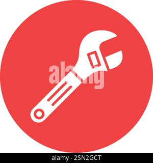 Wrench Vector Icon Design Illustration Stock Vector