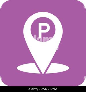 Parking Vector Icon Design Illustration Stock Vector