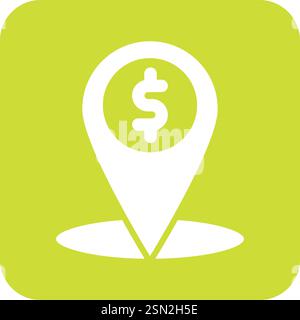 Atm location Vector Icon Design Illustration Stock Vector