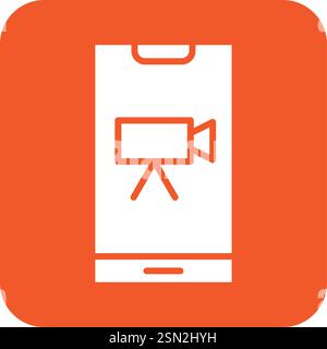 Video Vector Icon Design Illustration Stock Vector