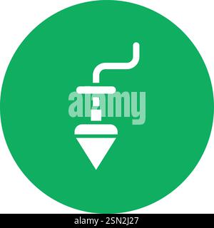 Plumb bob Vector Icon Design Illustration Stock Vector