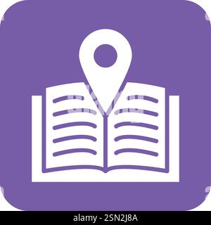 Library Vector Icon Design Illustration Stock Vector