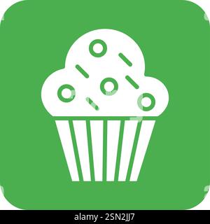 Muffin Vector Icon Design Illustration Stock Vector