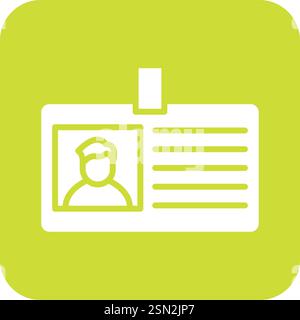 Id card Vector Icon Design Illustration Stock Vector