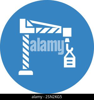 Crane Vector Icon Design Illustration Stock Vector