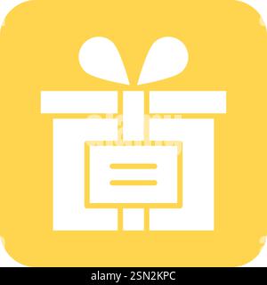 Gift Box Vector Icon Design Illustration Stock Vector
