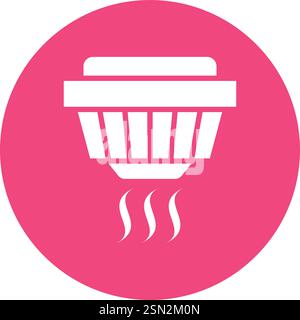 Smoke detector Vector Icon Design Illustration Stock Vector