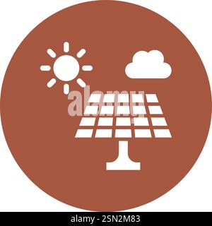 Solar panel Vector Icon Design Illustration Stock Vector