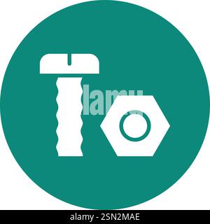 Bolt Vector Icon Design Illustration Stock Vector