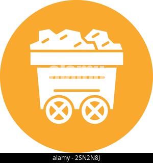 Mining Vector Icon Design Illustration Stock Vector