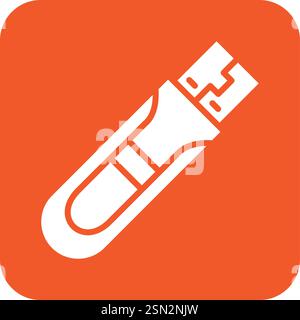Usb Vector Icon Design Illustration Stock Vector