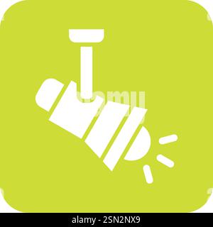 Spot Light Vector Icon Design Illustration Stock Vector