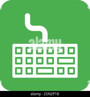 Keyboard Vector Icon Design Illustration Stock Vector