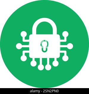 Lock Vector Icon Design Illustration Stock Vector