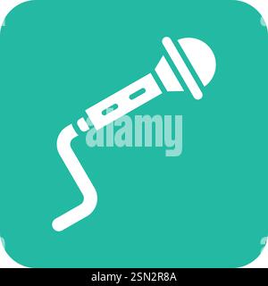 Mic Vector Icon Design Illustration Stock Vector