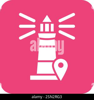 Light house Vector Icon Design Illustration Stock Vector